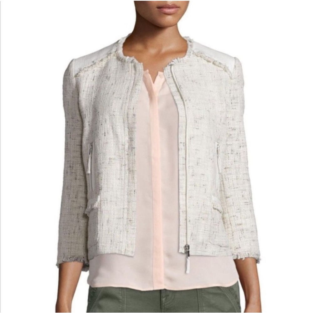 Joie Tweed Jacket Blazer NEW XS Chanel Style - Picture 2 of 14